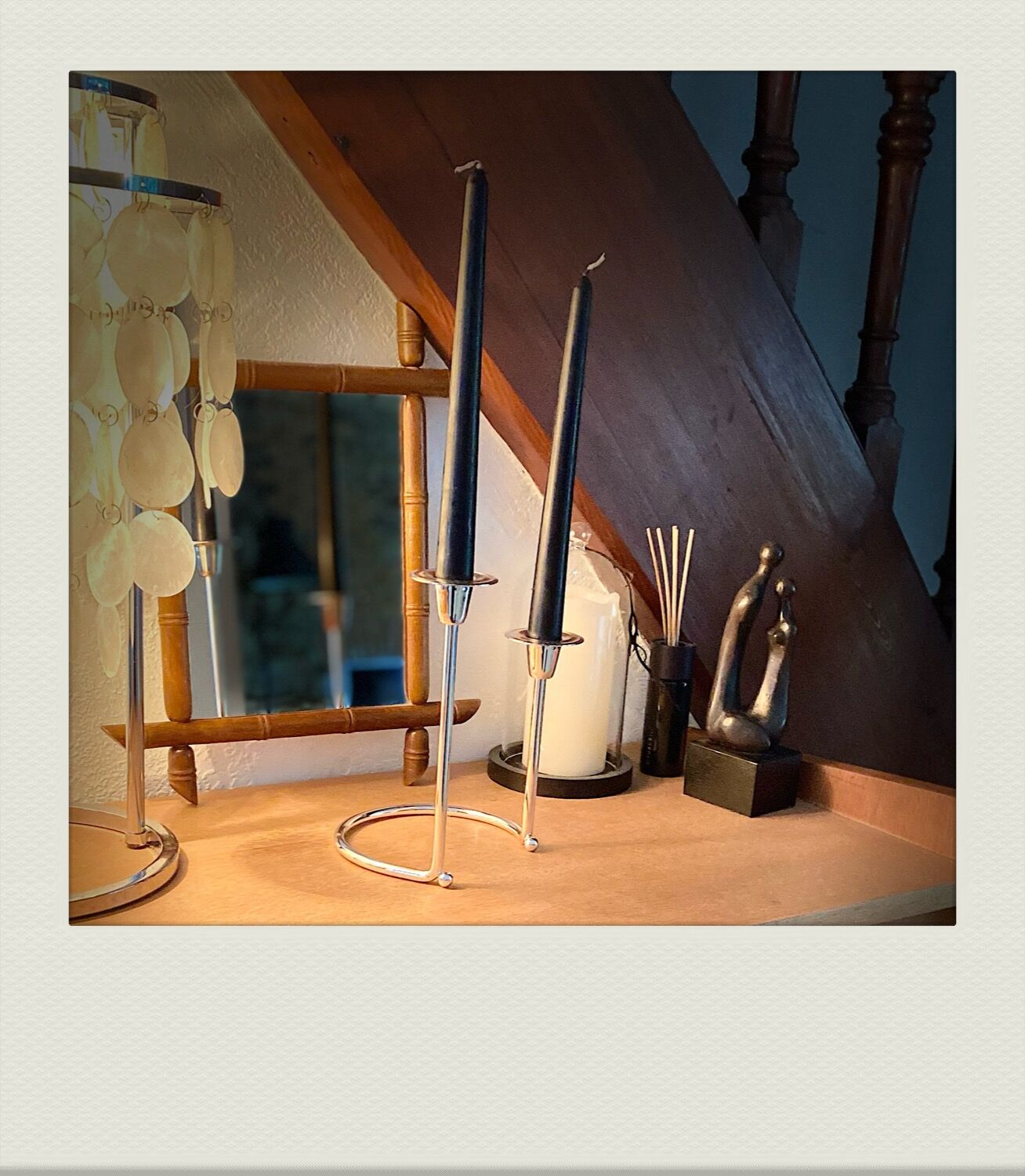 Bmf nagel silver metal chandelier