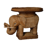 Elephant braided wicker service⎮60s/70s