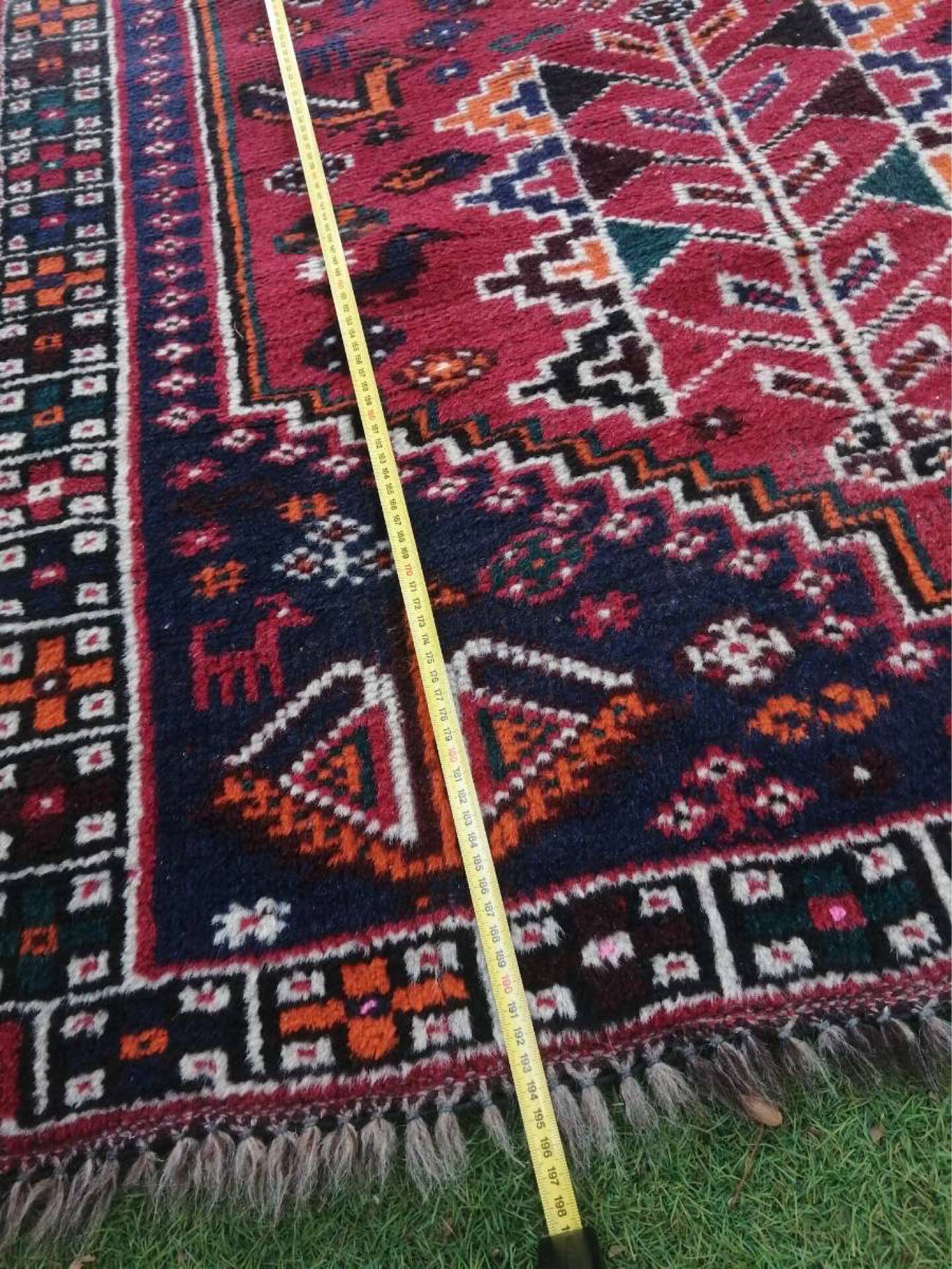 Handmade wool Persian carpet type Shiraz