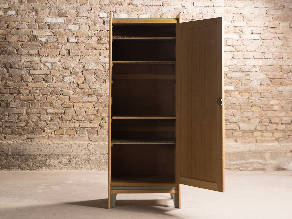 Wardrobe restyled in smoked green
