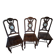 Sculpted chairs in solid wood