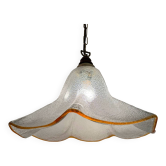 Murano glass tulip pendant lamp from the 70s