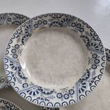 Set of 6 iron earthenware plates