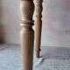 Small round beech drop-leaf table - soft country spirit