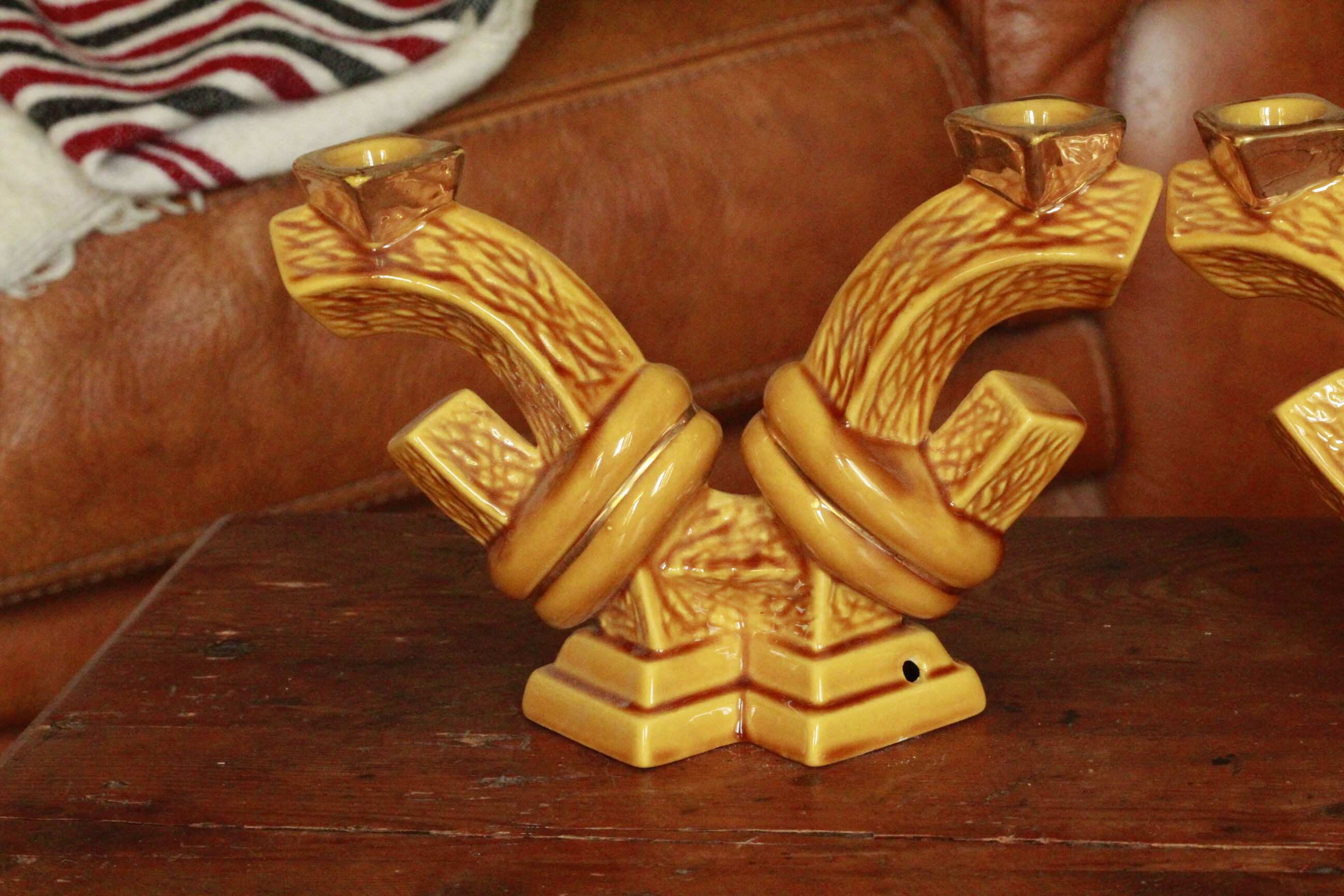 Pair of candle holders