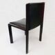 Chaise design scandinave  1960 en palissandre et cuir vintage des années 70