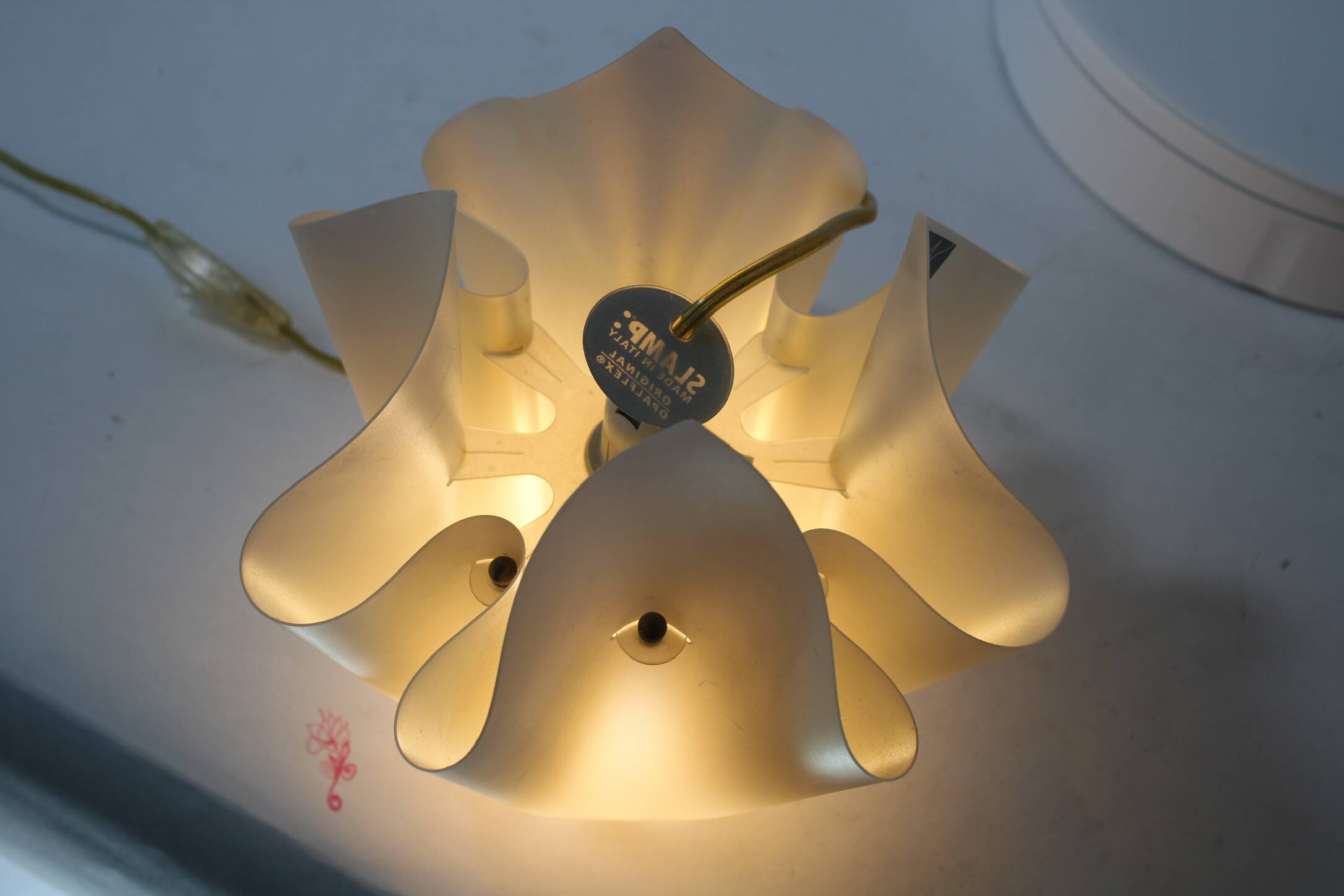 Slamp lamp Francesco Paretti design scarf 1990