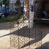 Wrought iron screen 3 leaves