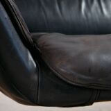 Ds 2011 two-seater leather sofa by De Sede