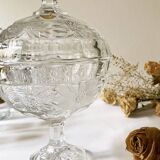 Genuine Bohemian crystal candy box, Czechoslovakia, 1950s-60s