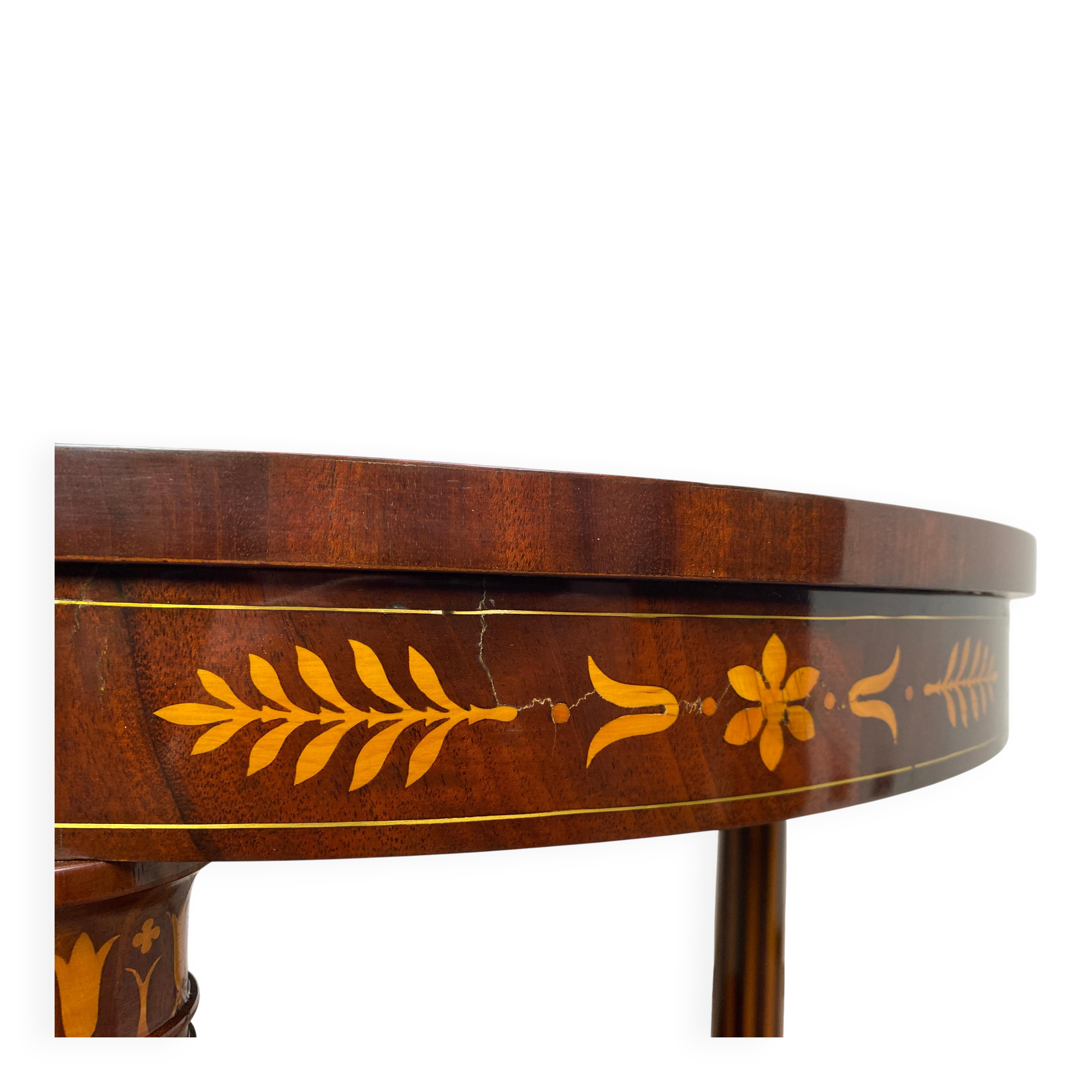 Table d'appoint Empire incrustée vers 1800