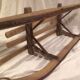 Luge vintage en bois une personne