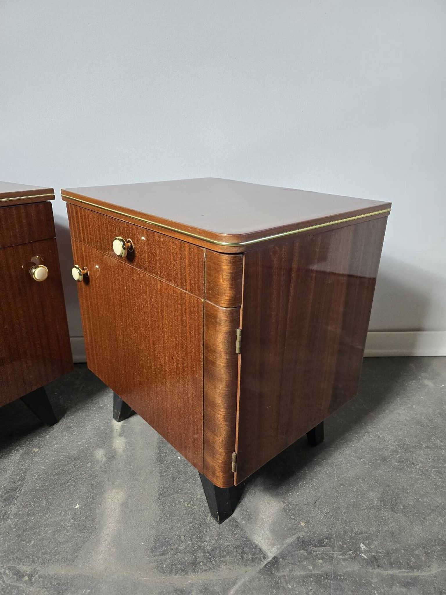 70s Mid Century Nightstand 1 of 2