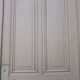 Haussmannian door 72.7x221cm with an old glazed transom frame chassis.