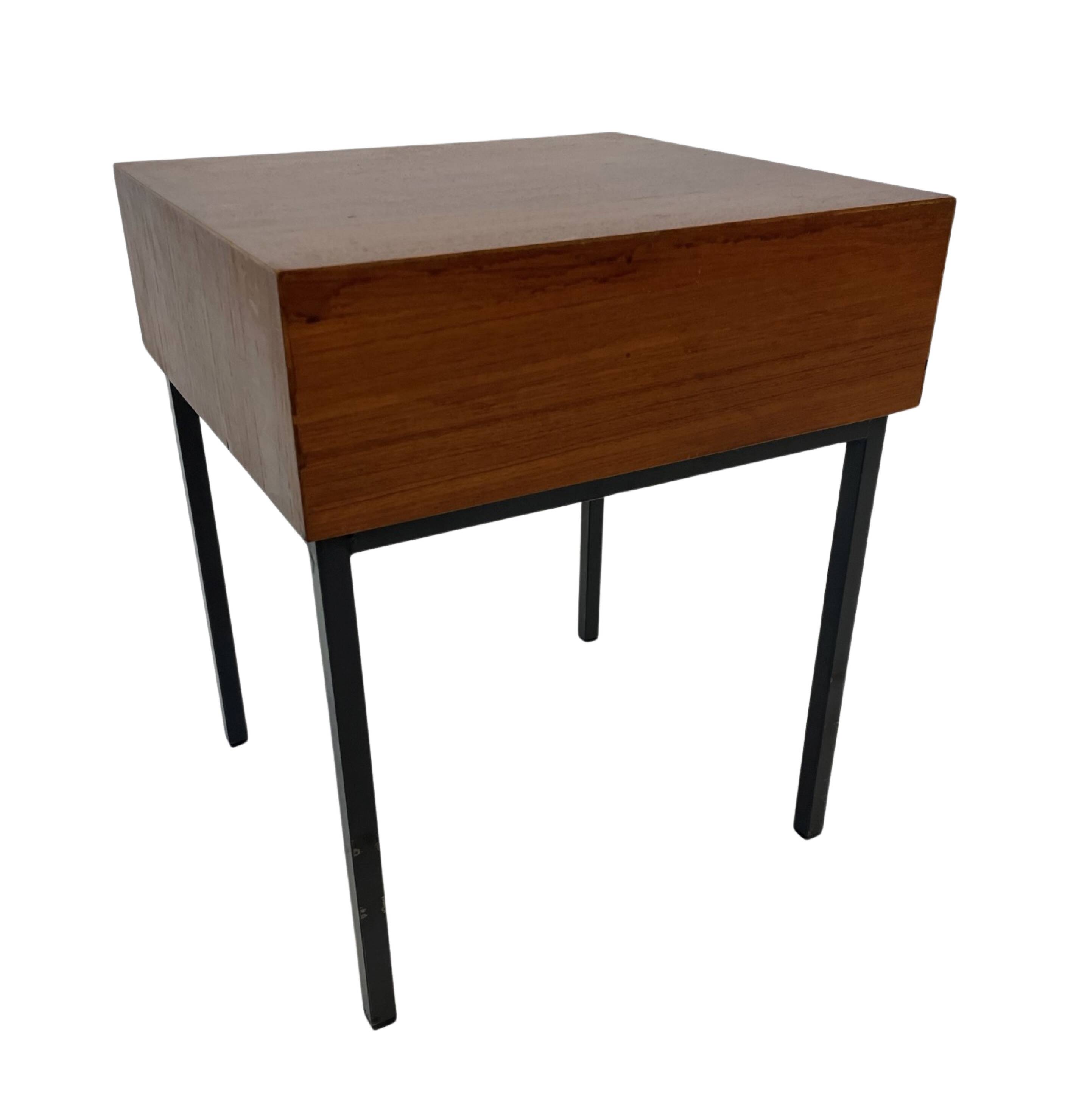 Vintage Pastoe bedside table side table 1960s teak veneer