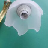 Pair of vintage Keria Italy silver and gold wall sconces