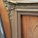 Cadre en bois et stucs dorés de style Louis XV - 70 x 50 cm