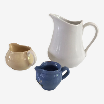 Lot 3 ceramic pitchers Villeroy & boch vintage