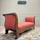 Bench, Mahogany Daybed, Restoration Period, 19th Century
