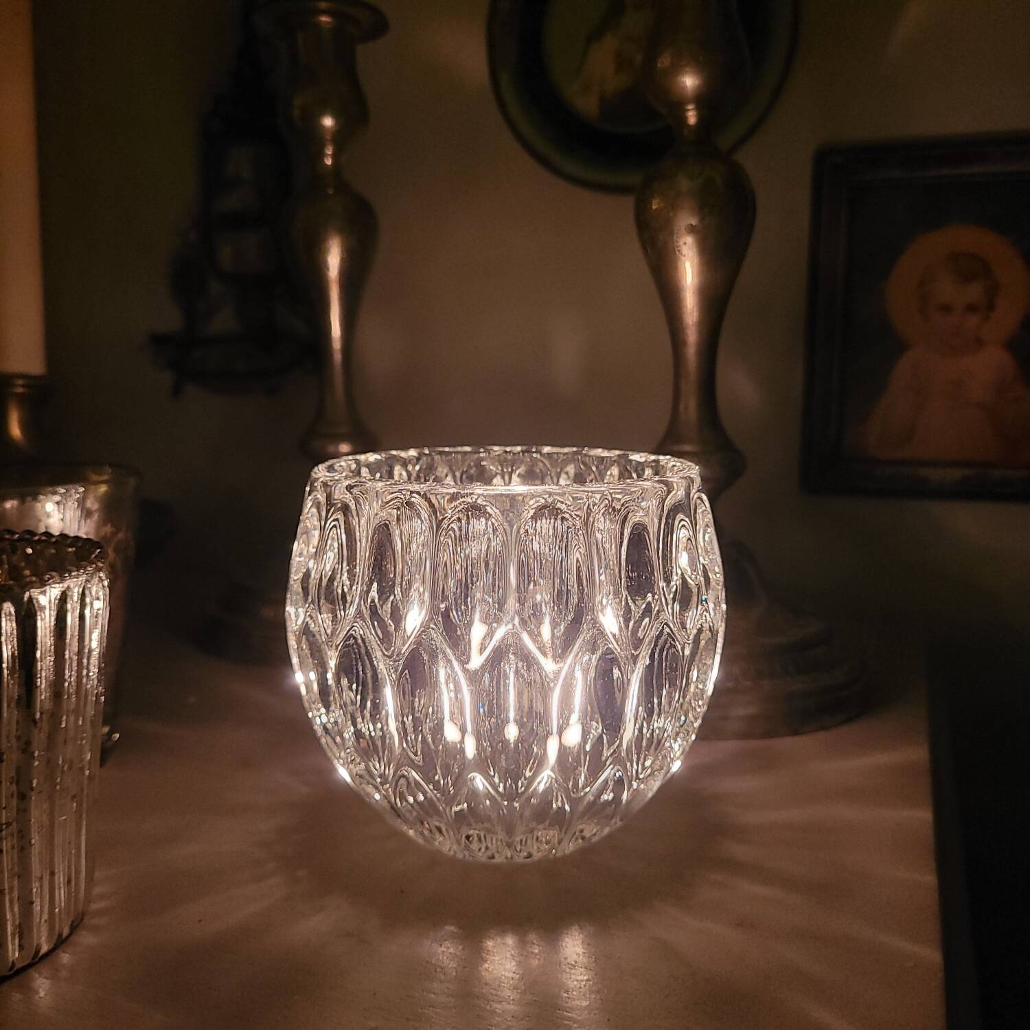 Photophore or soliflore vase with a globular silhouette - Circa 1970