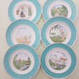 Dessert plates fables of the fountain