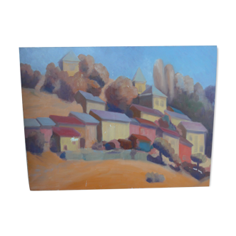 Toile village de montagne