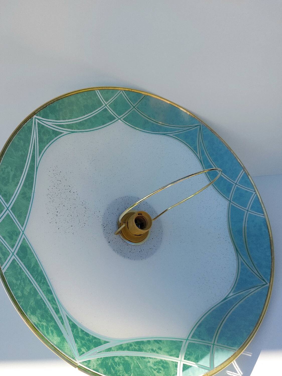 Suspension monte et baisse verre vintage italienne