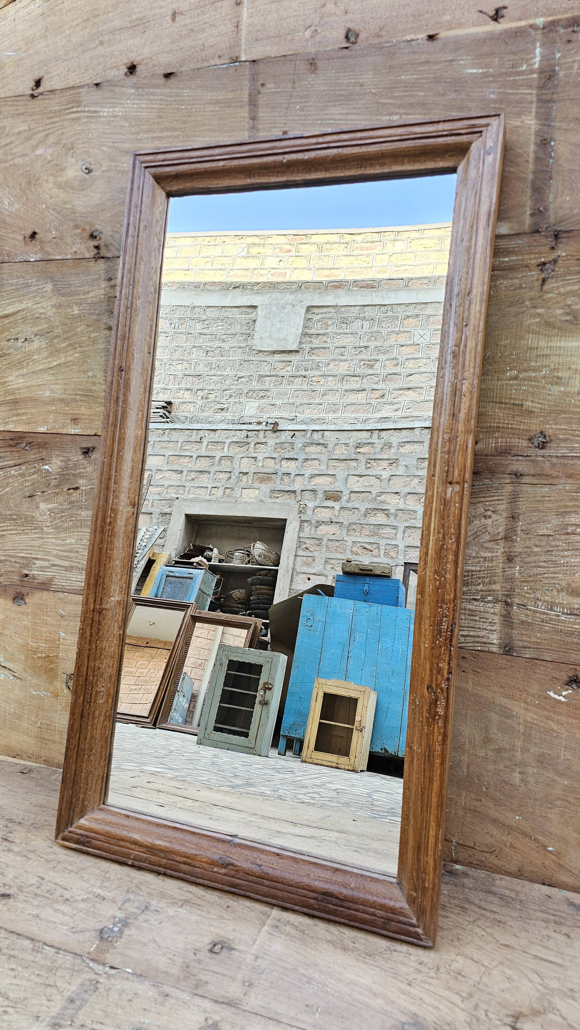 Teak mirror from Burma