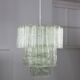 Large Mid-century Italian Glass Cascade Chandelier