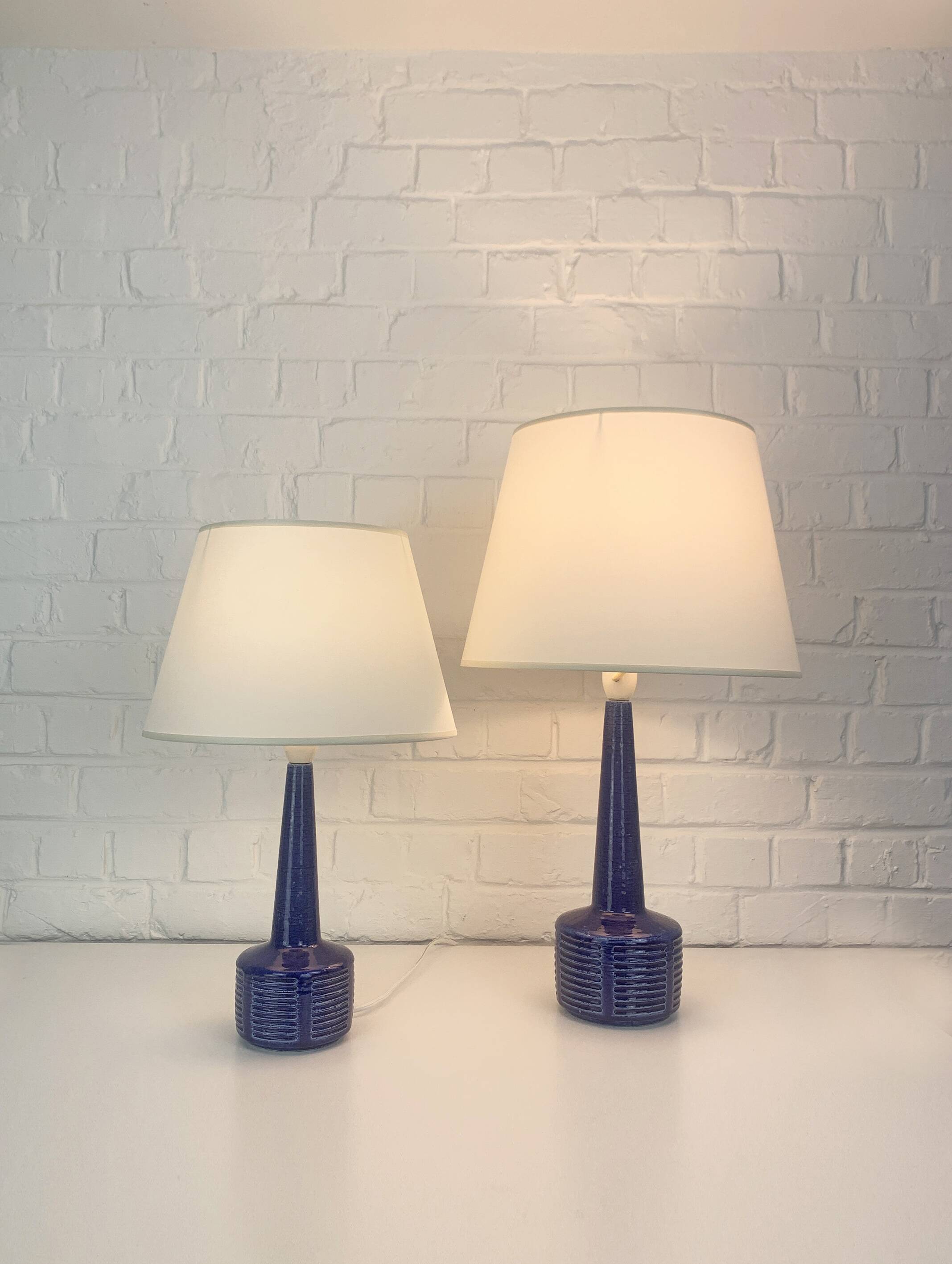 Pair of ceramic table lamps, Palshus, Per Linnemann-Schmidt