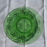 Plat creux Vereco vert vintage