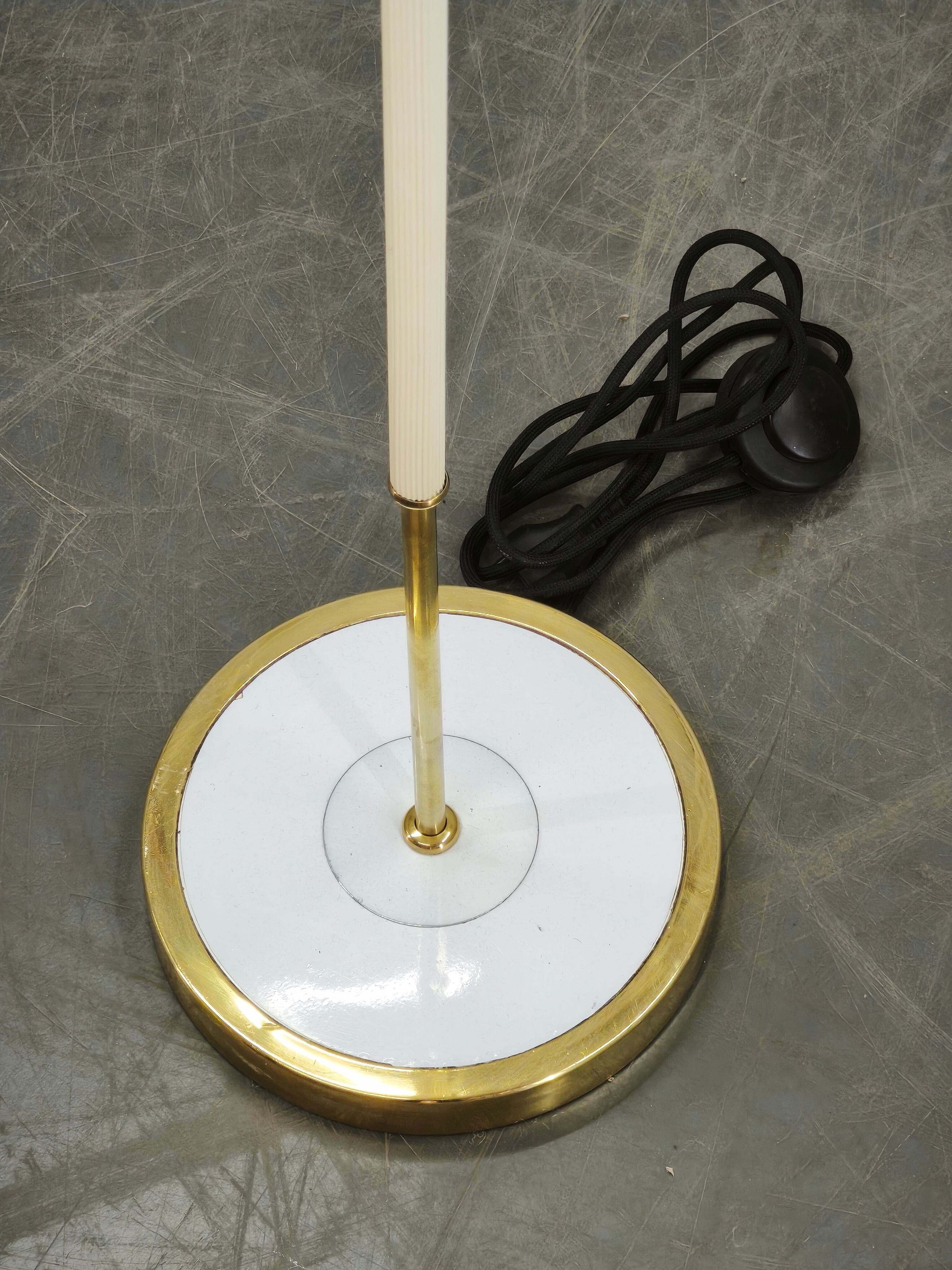 German Mid-Century Floor Lamp with Globe Shade, 1960s