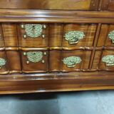 Library-Argentier-window in ceylon solid teak circa 1960