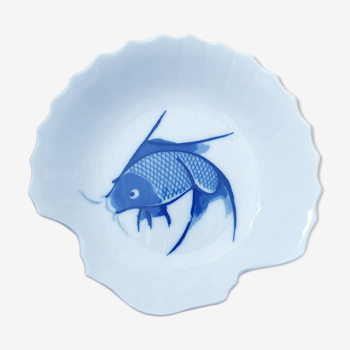Blue fish for small pocket Chinese porcelain