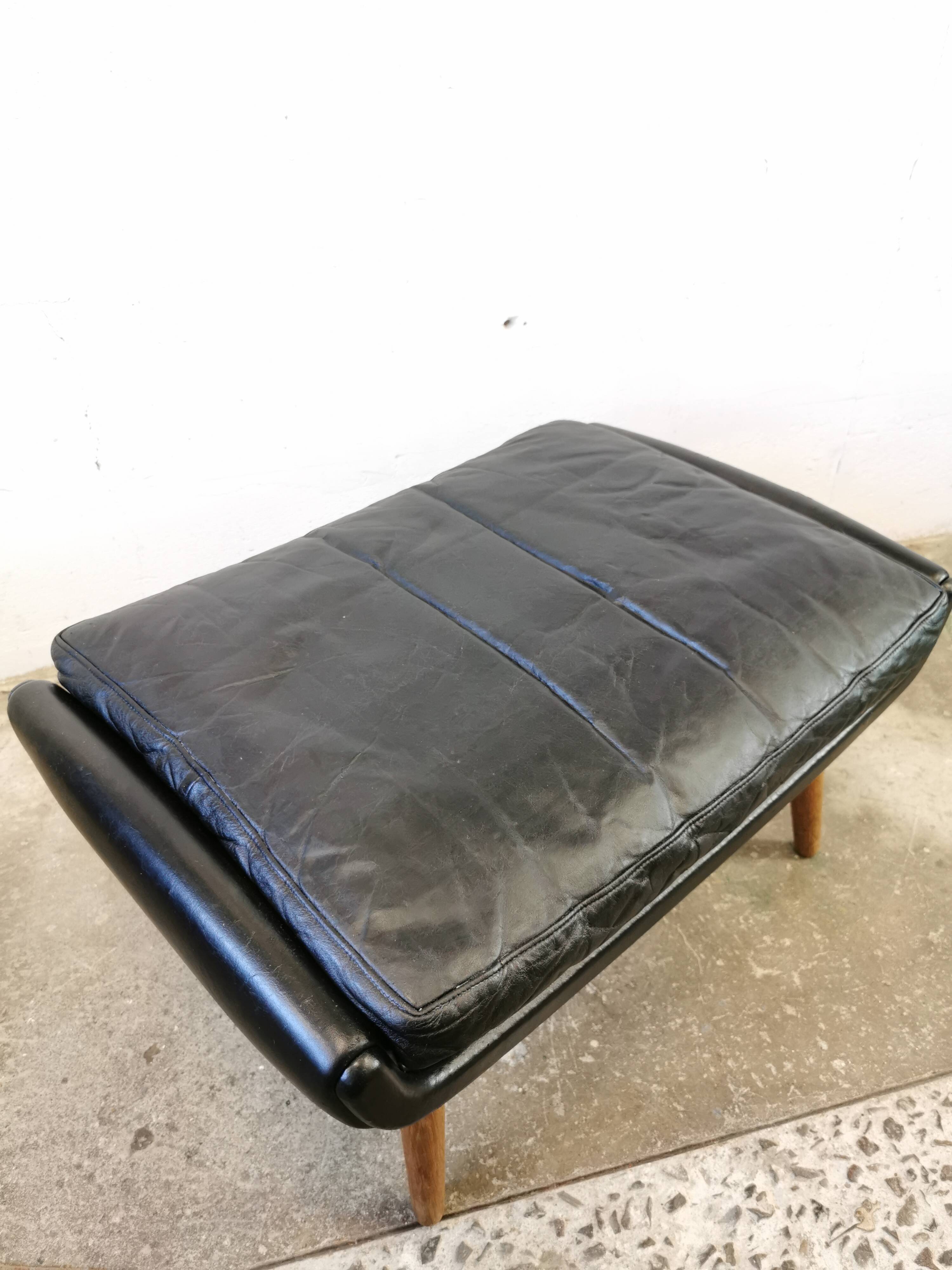 Ottoman/Ottoman/Scandinavian leather footrest