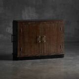 Modernist Art Deco oak cabinet, France, 1940s