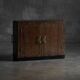 Modernist Art Deco oak cabinet, France, 1940s