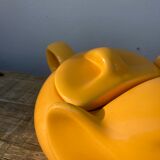 Yellow ceramic elephant teapot