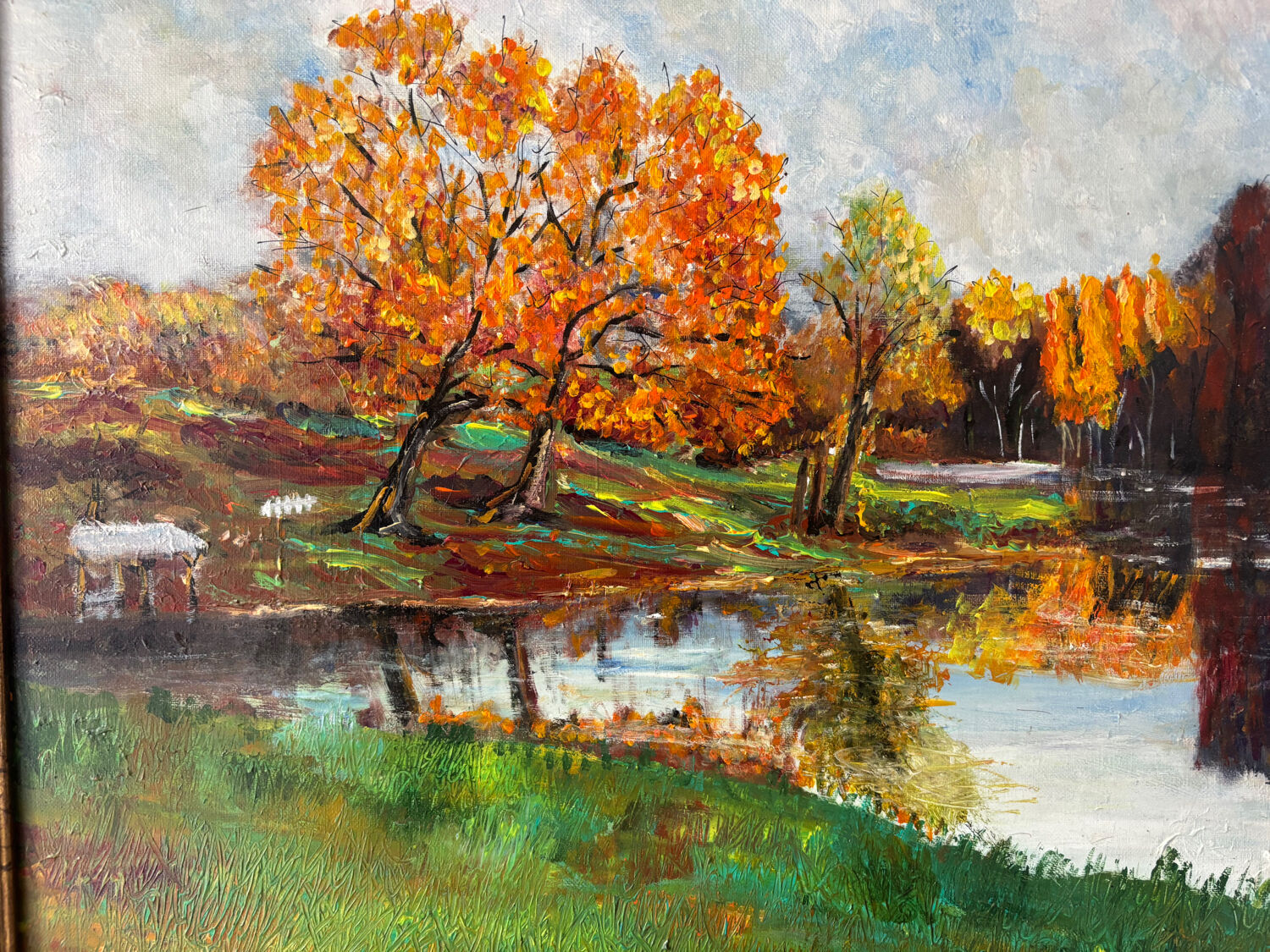 Autumn landscape signed