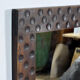 Oak brutalist mirror, 1970s