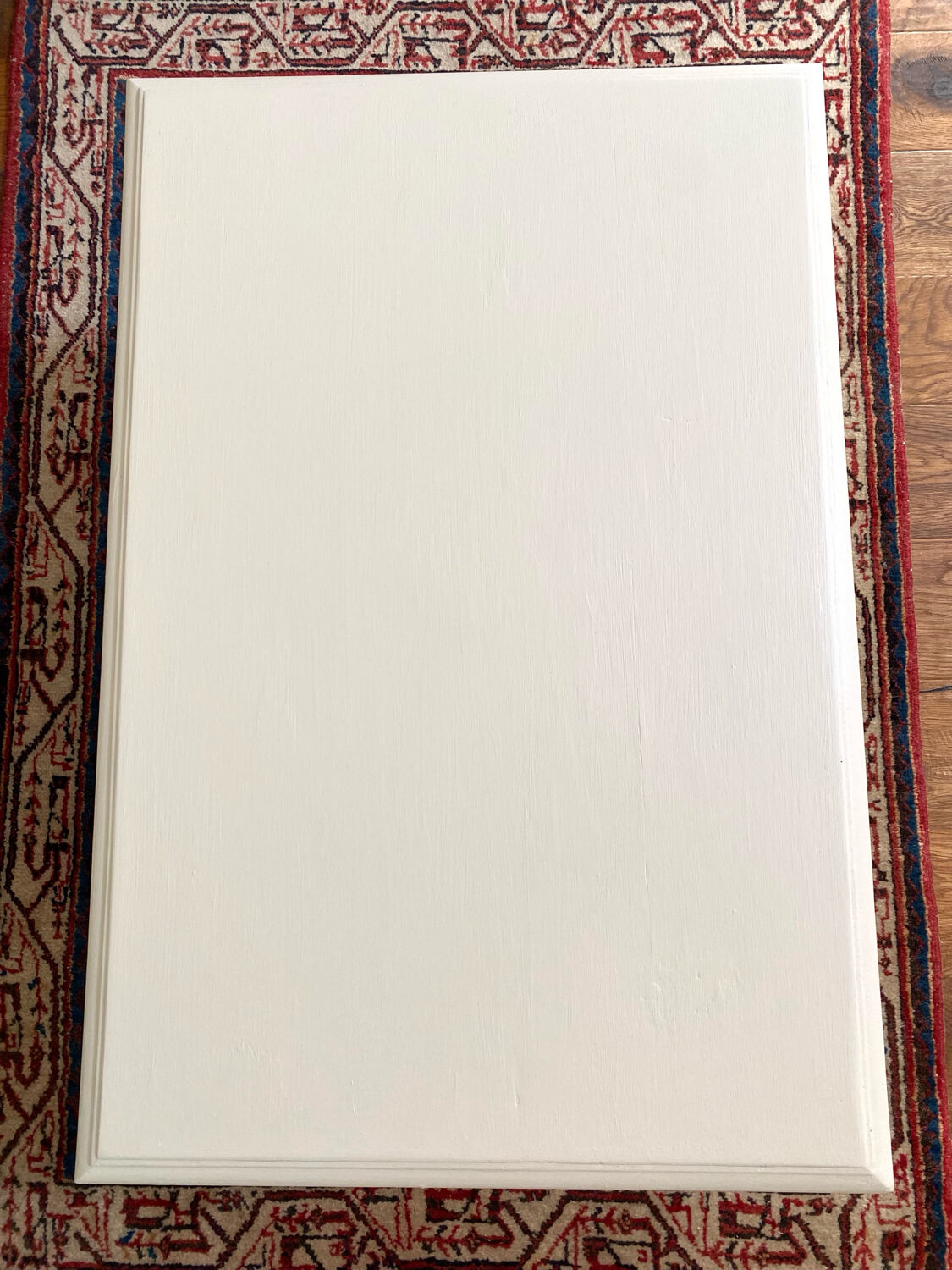 Coffee table in ecru antique wood