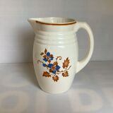 Antique pitcher jug with stencil pattern
