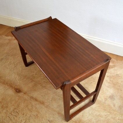 Table d'appoint vintage en bois - 1950