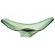Vintage Green Crystal Bowl Val Saint Lambert 1960s