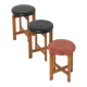 Very rare set of stools by Uno & Östen Kristiansson for Luxus Vittsjö