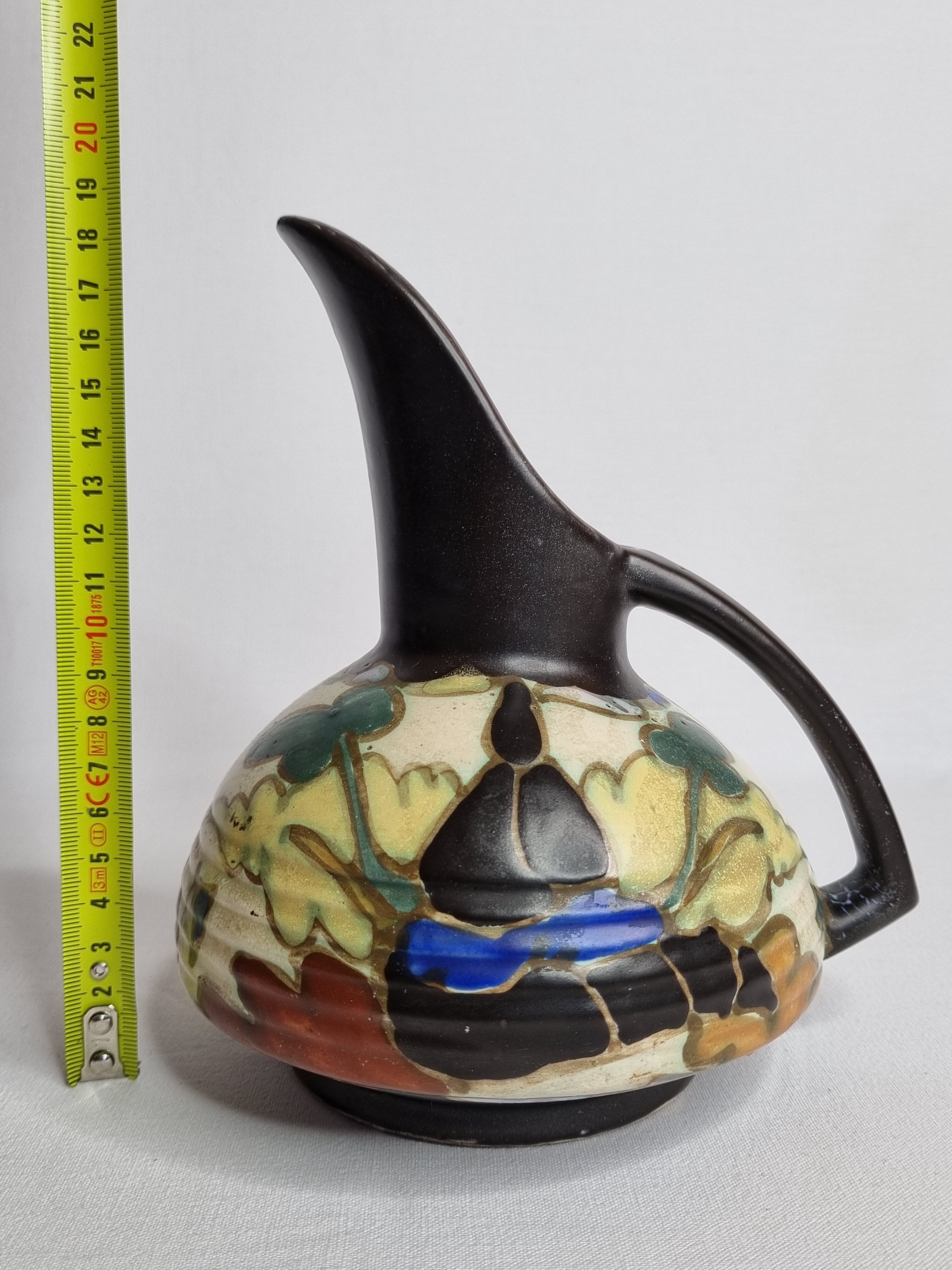 Vase Art Deco Ceramics Montoise, Bergen, 1930