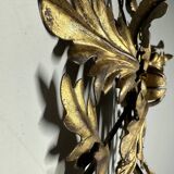 1960s gilt toleware ceiling light by Banci