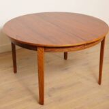 Vintage round dining table | Rosewood | Extendable