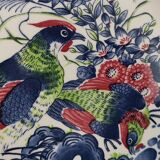 Ancien plat en faïence japonaise 46cm