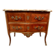 Louis XV saute chest of drawers with curved facade 18th century